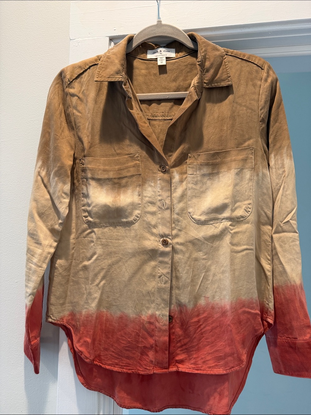 cloth & stone x Anthropology Ombre Button-Down Shirt